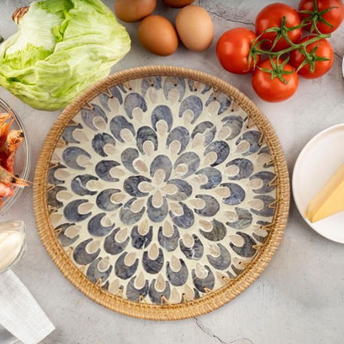 Rattan tray sourdough gift for - sourdough,