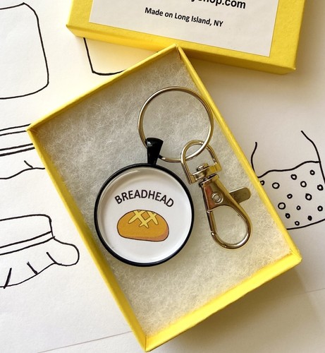Bread keychain handmade - bread,