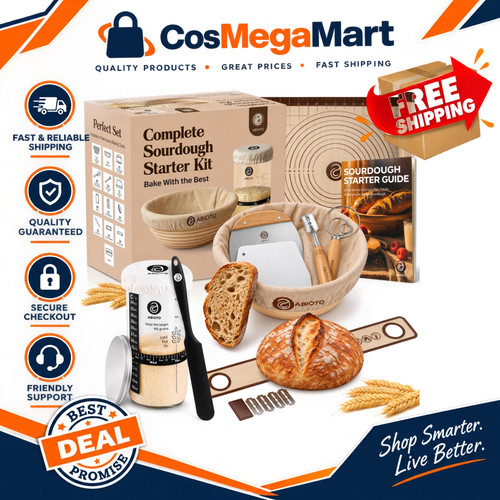 Sourdough starter kit with - sourdough,