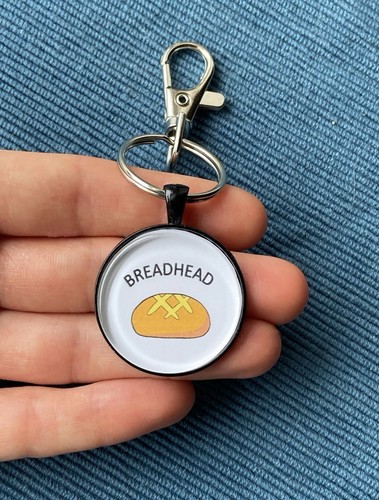 Bread keychain handmade - keychain,
